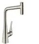 Hansgrohe-HG-Spueltischmischer-320-Metris-Select-M71-Ausziehbrause-2jet-sBox-steel-73816800 gallery number 1